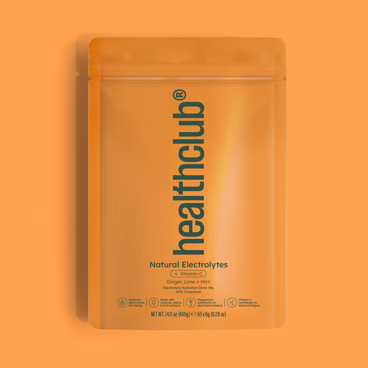 Healthclub Natural Electrolytes Powder (50 servings)